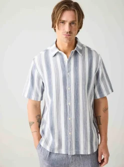 Relaxed Stripe short sleeve shirt