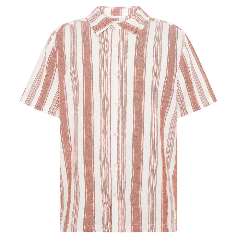 Relaxed Stripe short sleeve shirt herr