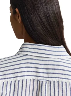 REL STRIPED LINEN LS SHIRT DAM