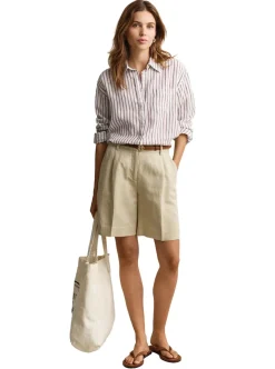 REL STRIPED LINEN LS SHIRT DAM