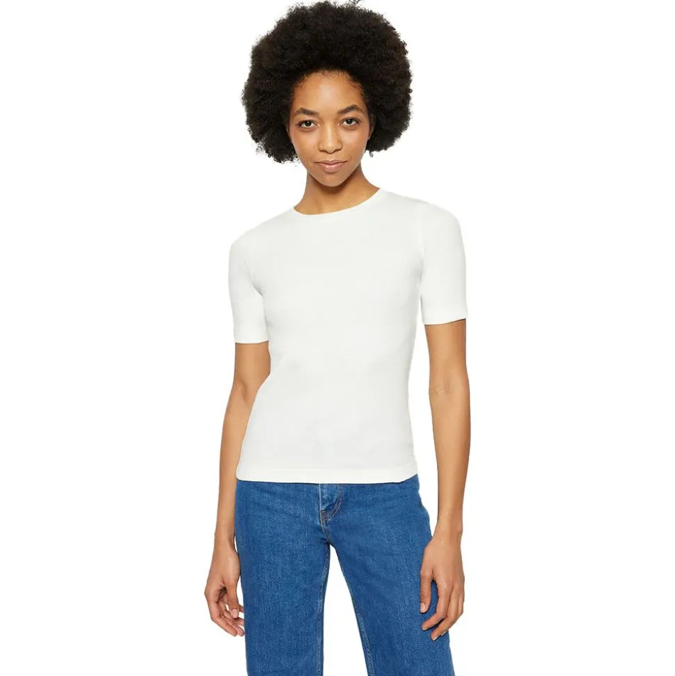 Rib t-shirt Dam