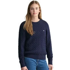 Shield Cotton Cable C-Neck Junior