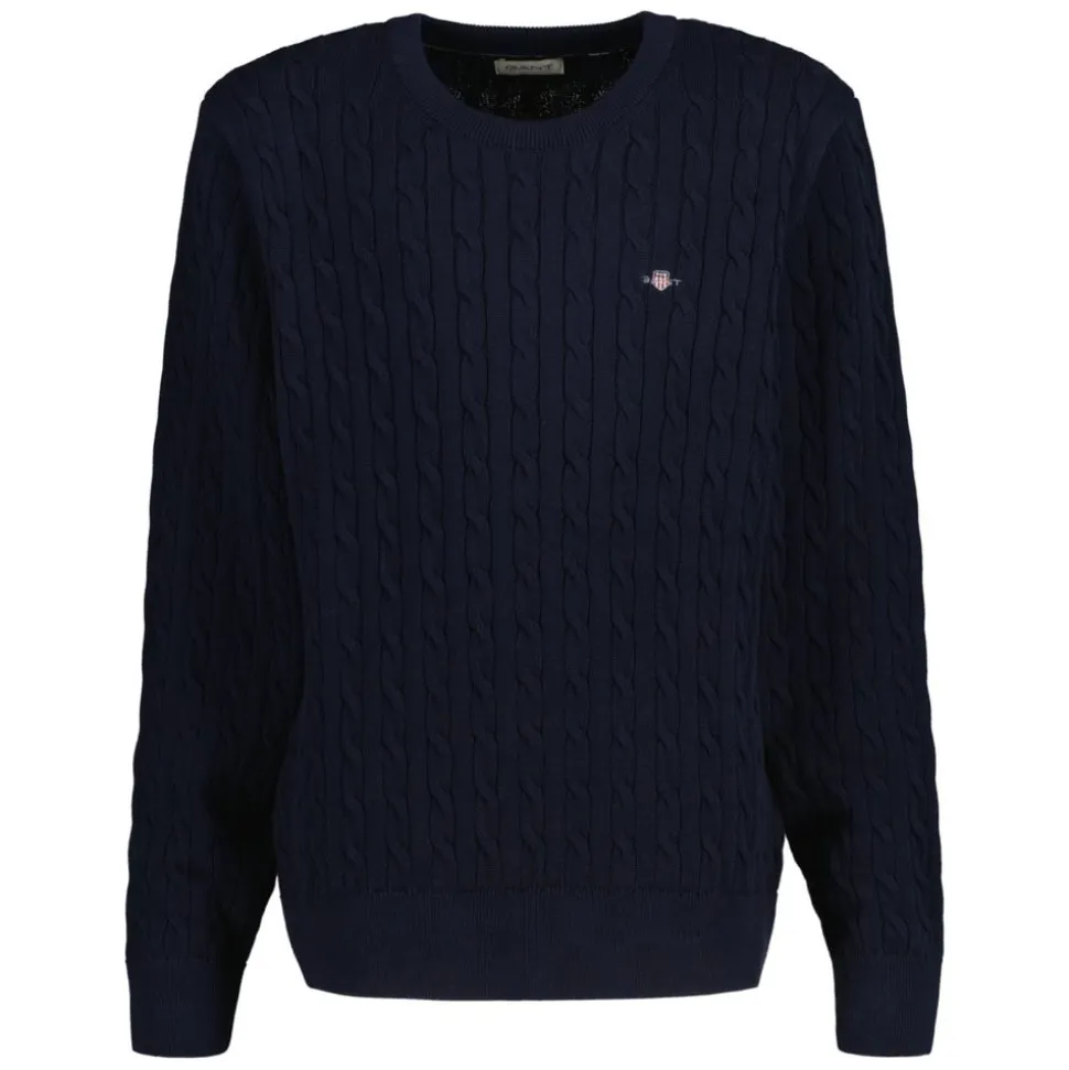 Shield Cotton Cable C-Neck Junior