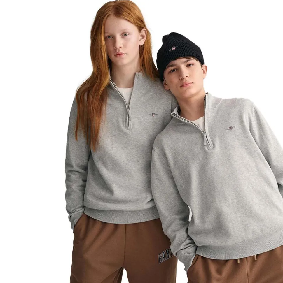 Shield Cotton Half-Zip Junior
