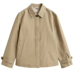 SHORT COTTON BLEND CAR COAT DAM