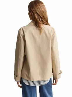 SHORT COTTON BLEND CAR COAT DAM