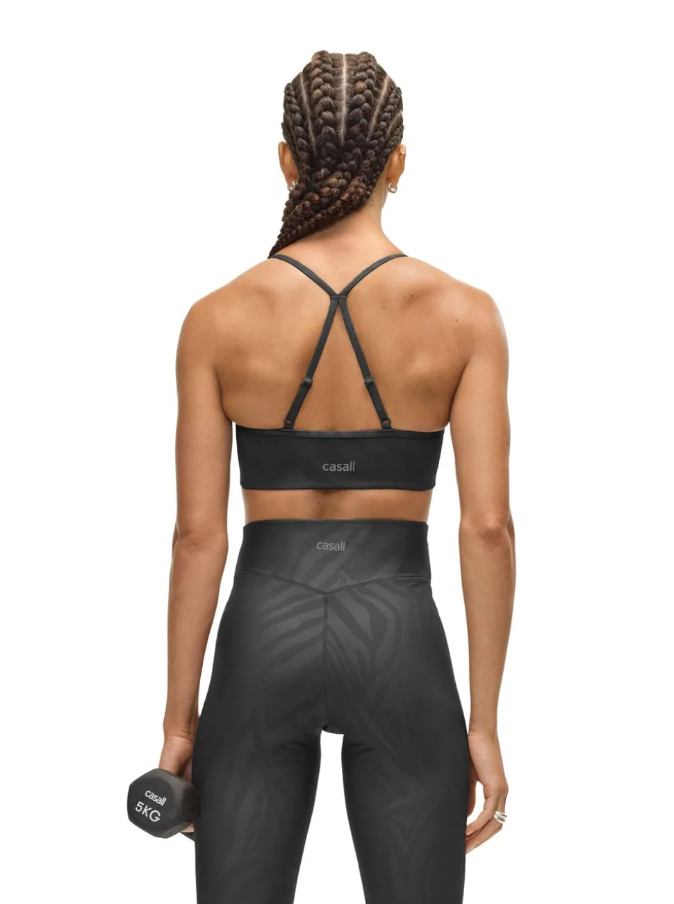 Sleek Strappy Sports Bra Printed dam