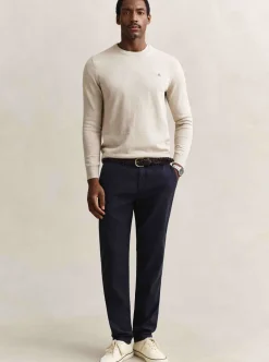 SLIM COTTON / LINEN CHINOS HERR