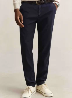 SLIM COTTON / LINEN CHINOS HERR