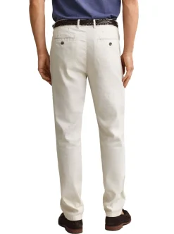 SLIM COTTON / LINEN CHINOS HERR