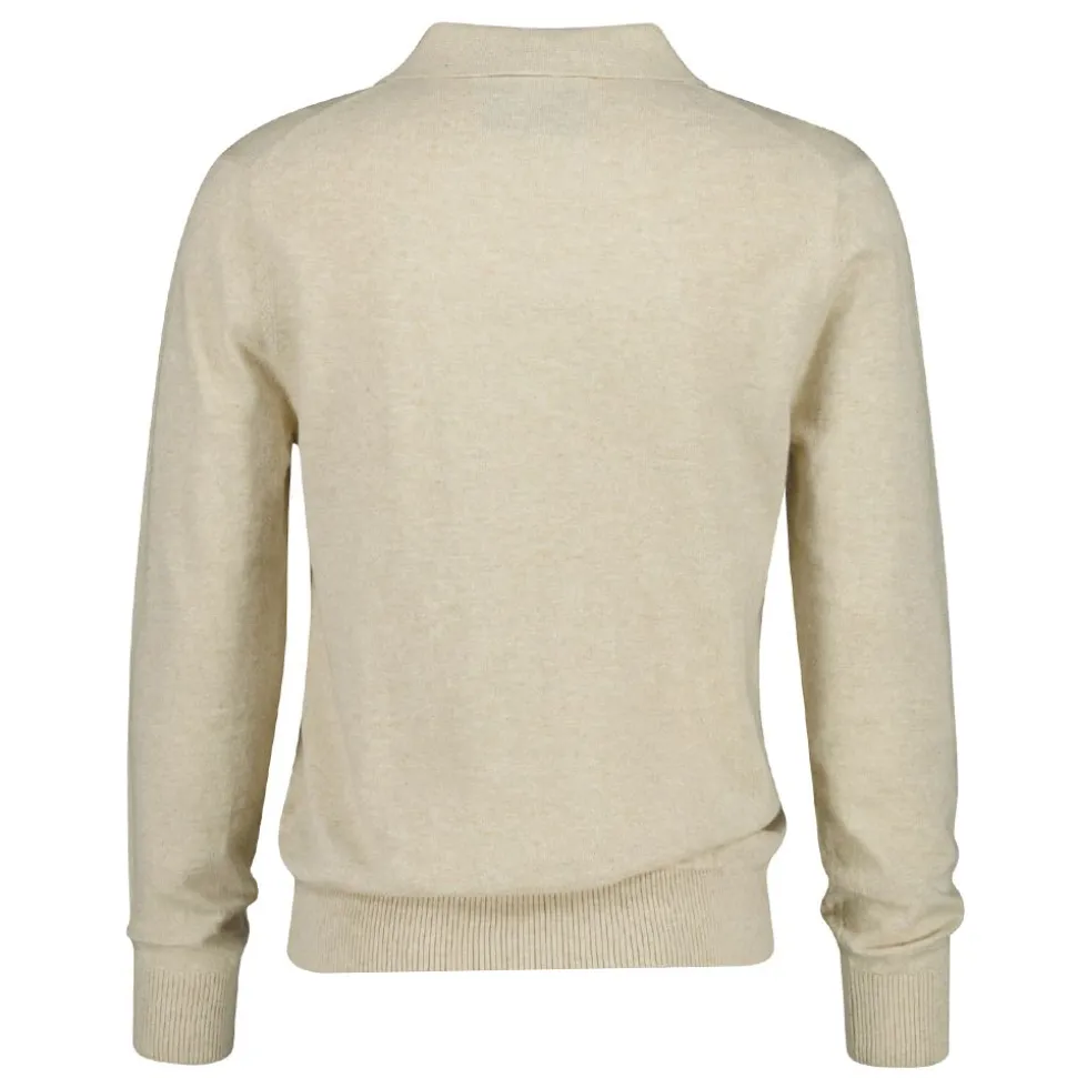 SLUB COTTON LINEN POLO HERR