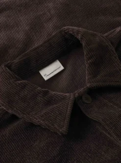 Stretched 8-wales corduroy overshirt - GOTS/Vegan