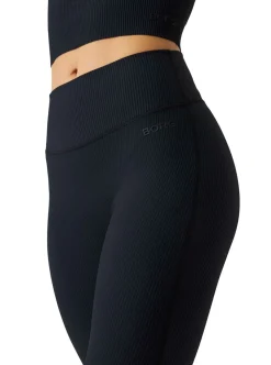 STUDIO RIBBED FLARE TIGHTS REGULAR DAM