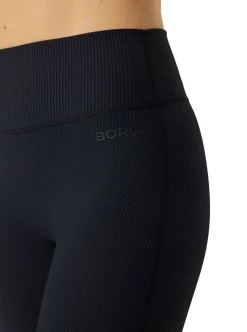 STUDIO RIBBED FLARE TIGHTS REGULAR DAM