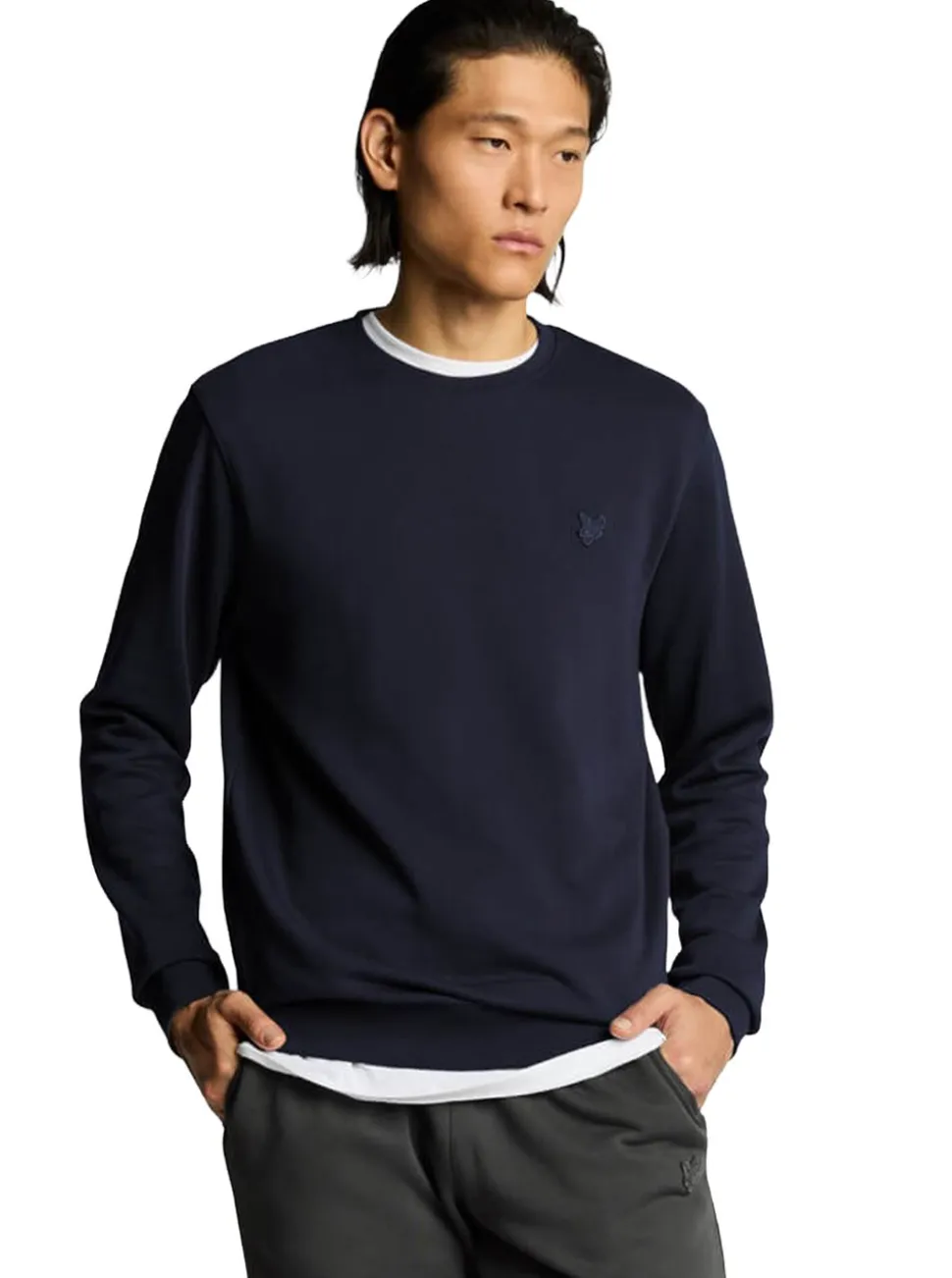 Superfine Crew Neck Sweatshirt Herr