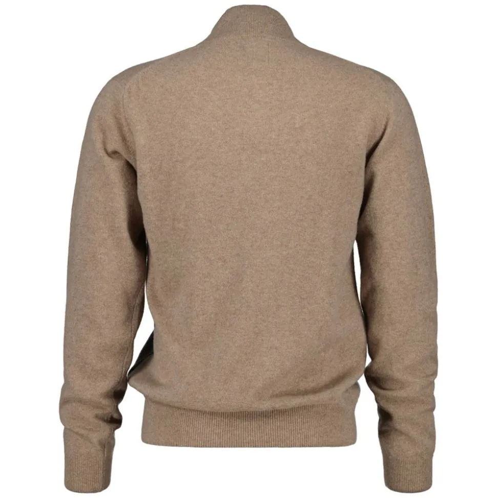 Superfine Lambswool Half Zip Herr