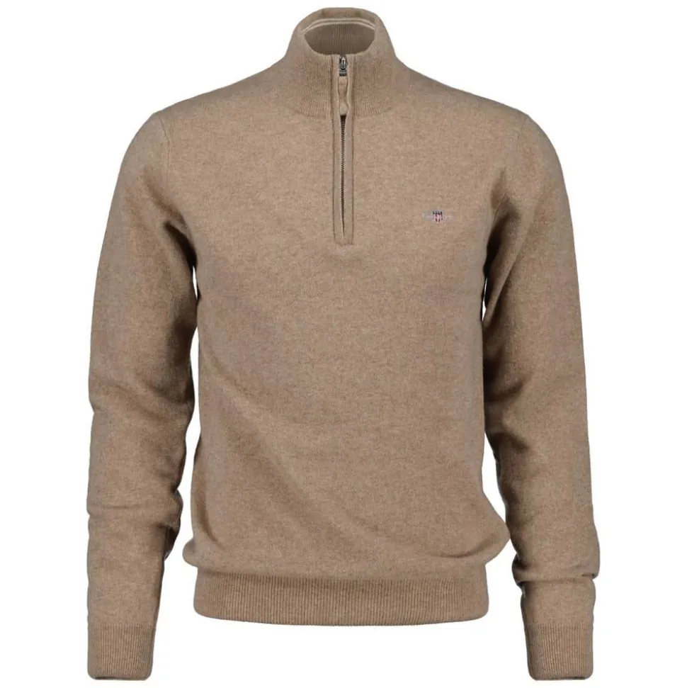 Superfine Lambswool Half Zip Herr