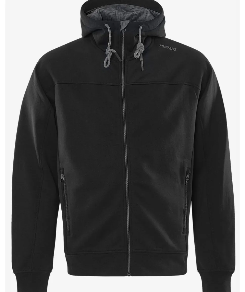 SWEATSHIRT-JACKA MED HUVA