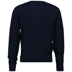 Textured Cotton Crew Neck Herr