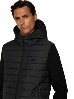 Thorn Hood Knit Hybrid Jacket Herr