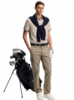 Tour Tech Print Polo Herr
