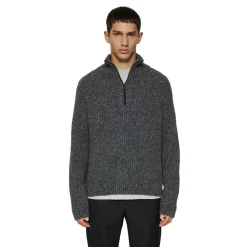 Victor Zip Wool Sweater Herr