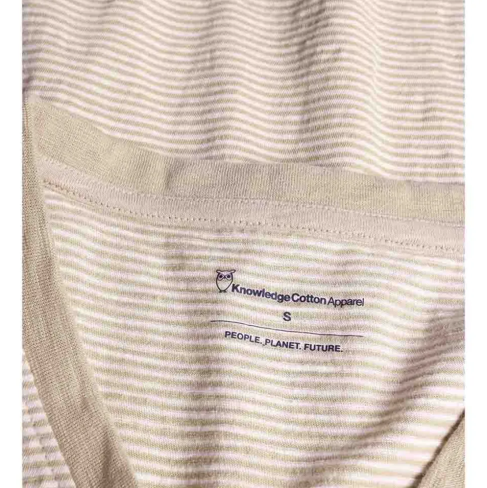 V-neck Slub T-shirt Dam