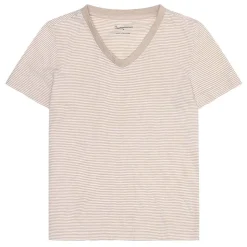 V-neck Slub T-shirt Dam
