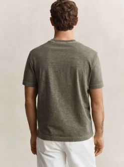 WASHED SLUB SS TSHIRT HERR
