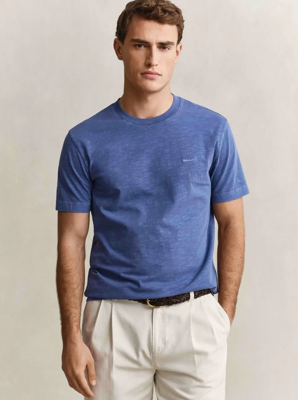 WASHED SLUB SS T-SHIRT HERR