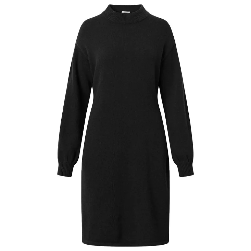 Wool Crew Neck Mid Lenght Dress Dam